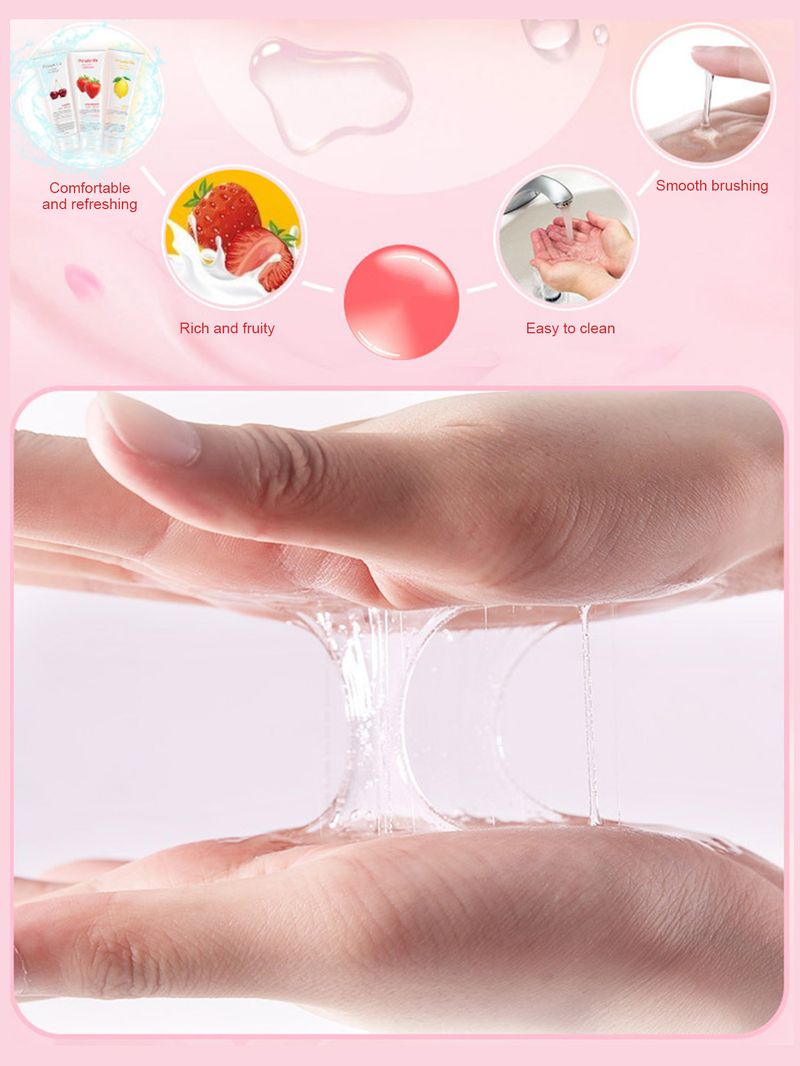 Water-Based Lubricant Women Fruit Flavored Lubricants For Lube Female Oral Anal Vaginal Gel Adult Masturbation Sex Toy B20_voghion.com