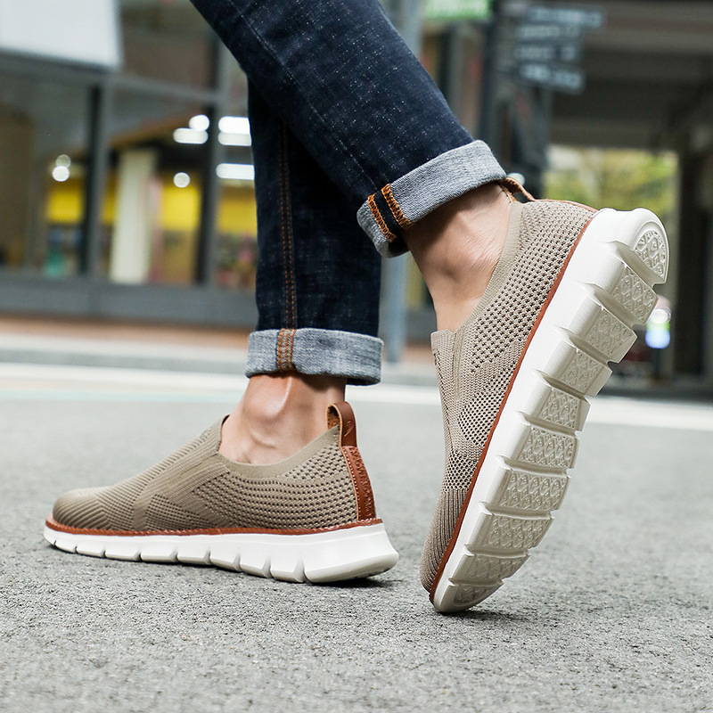 Scarpe da corsa da uomo Scarpe da passeggio Scarpe da ginnastica Tessuto di tela Supporto per l'arco plantare Scarpe da ginnastica comode e traspiranti_voghion.com