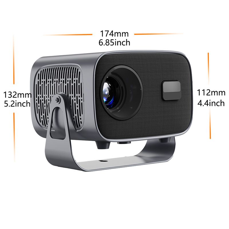 Proiettore portatile A10 4K Wifi6 BT5.2 con correzione automatica della distorsione trapezoidale, messa a fuoco 300ANSI, proiettore per esterni per home cinema Android_voghion.com