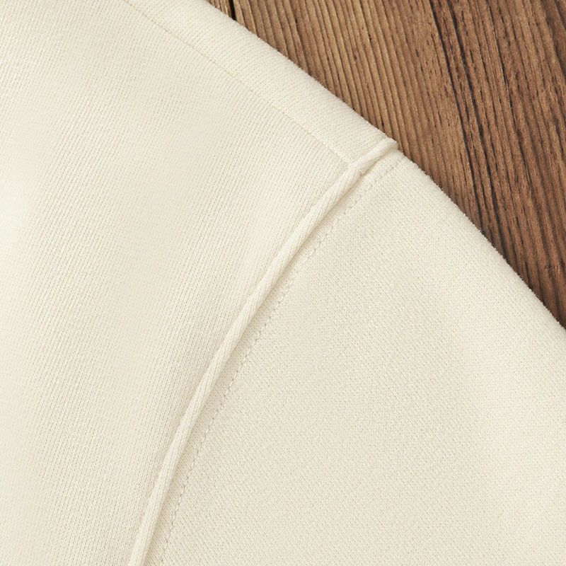 Men's Clothing 350g cotton composite milk silk retro versile loose round neck pullover sports casual sweer couple_voghion.com