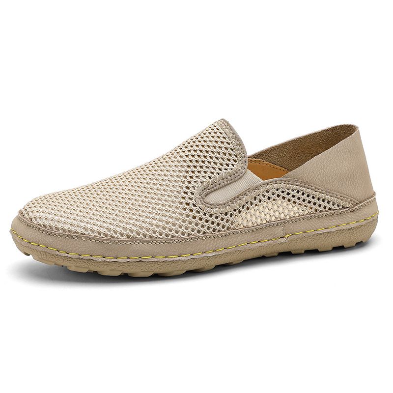 Unbeatable Quality Men's Summer Lightweight Breathable One Foot On The Net, Men's Soft Soles And Surface, Casual With Mesh Fabric, Lazy_voghion.com