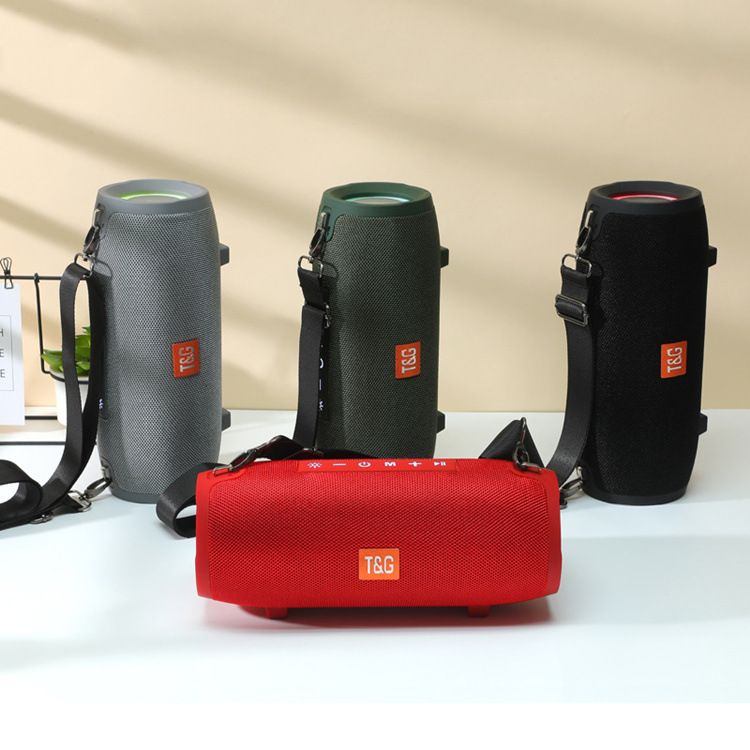 New wireless Bluetooth 322 battle drum outdoor portable strap subwoofer card insertion colorful light speaker_voghion.com