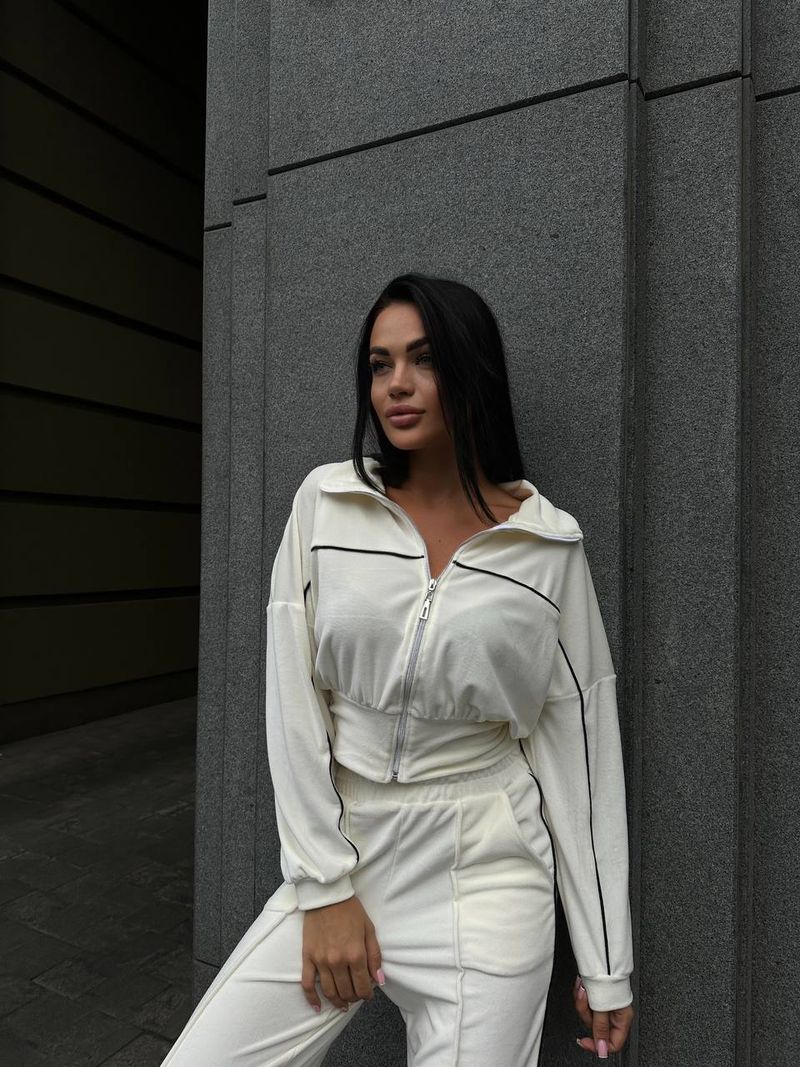 Completo autunno/inverno da donna con felpa con cappuccio e pantaloni a righe - Felpa con zip a maniche lunghe e pantaloni della tuta casual, completo trendy in due pezzi (S/M/L/XL)_voghion.com