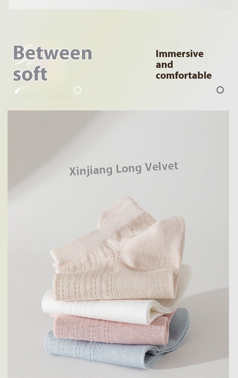 Sokken Dames Boot Sokken Zomer Dun Zomer Macaron Zweet Absorberend Kort Zomer Ademend Botloos Dames Katoenen Sokken_voghion.com