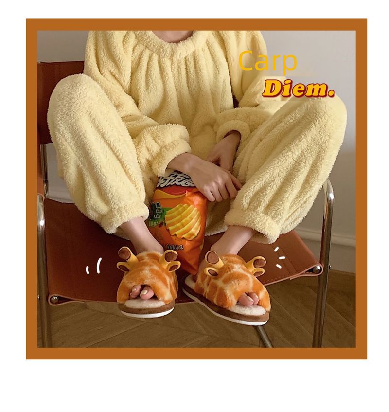 Scarpe invernali da donna, nuove, calde, imbottite in cotone, con motivo a giraffa, in peluche, per studenti_voghion.com