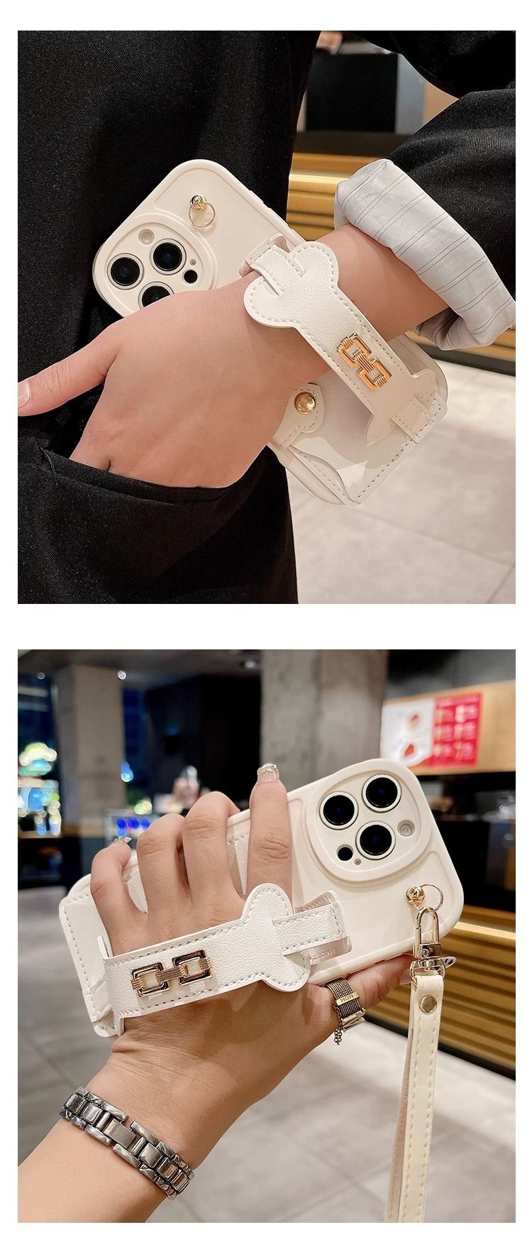 Phone Case & Covers New Coin Card Holder For 16e Mobile Phone Case IPhone15 Promax Wristband Hand Strap 14 Anti Fall 13_voghion.com