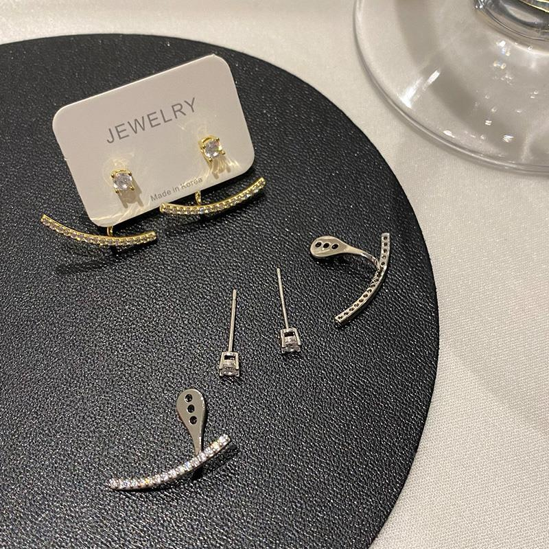 Sier VENUS Serling Moda Semplice Micro Intarsiato Zircone Orecchini Design Ragazza Accessori Donna Gioielli Per_voghion.com