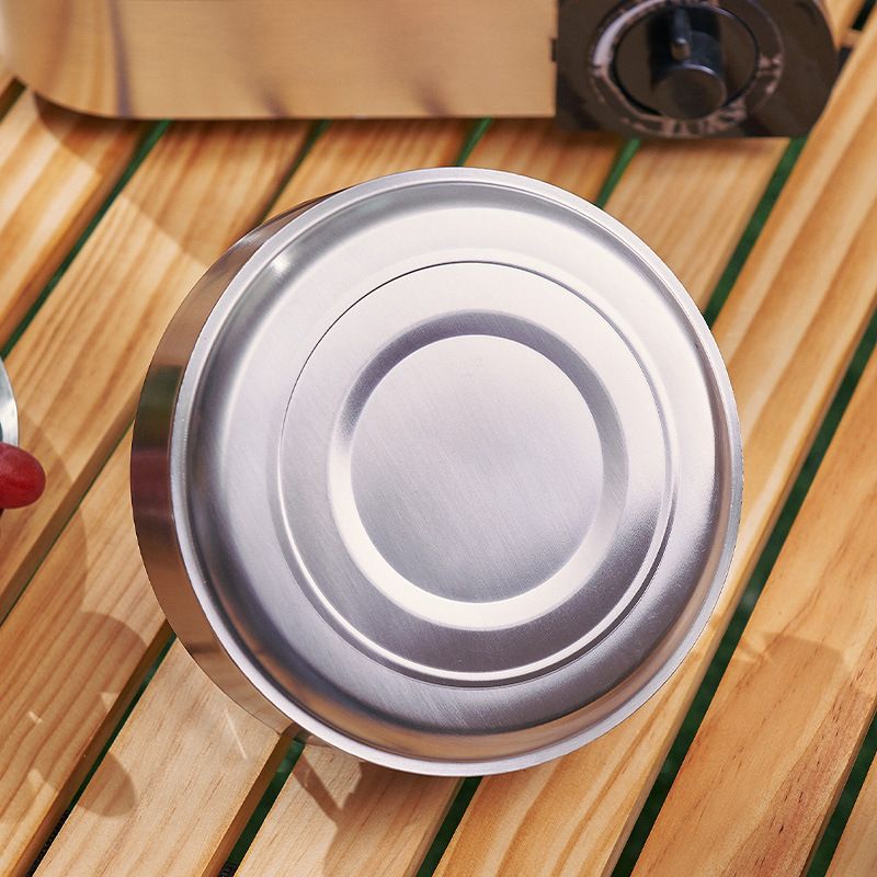 Set di pentole da campeggio in acciaio inossidabile - Pentola da cucina portatile per esterni con manico sospeso, include bollitore e padella_voghion.com