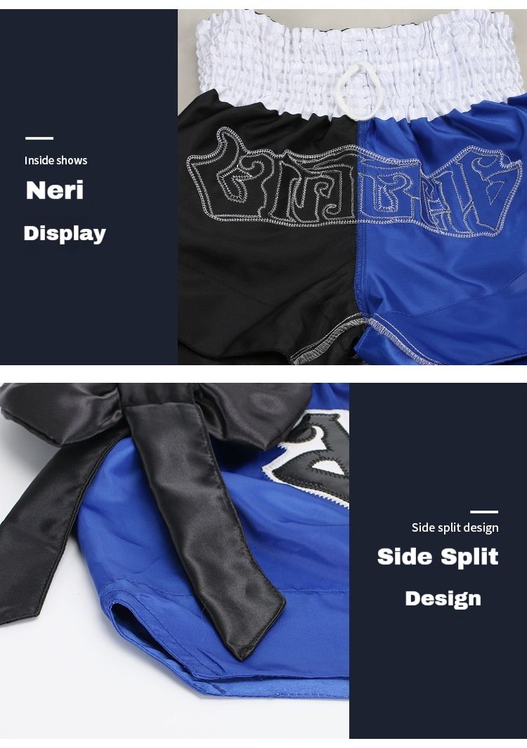 ANOHERBOXER Boxing Training Shorts Free Fighting Sanda Fighting Pants Muay Thai Shorts Men And Women_voghion.com