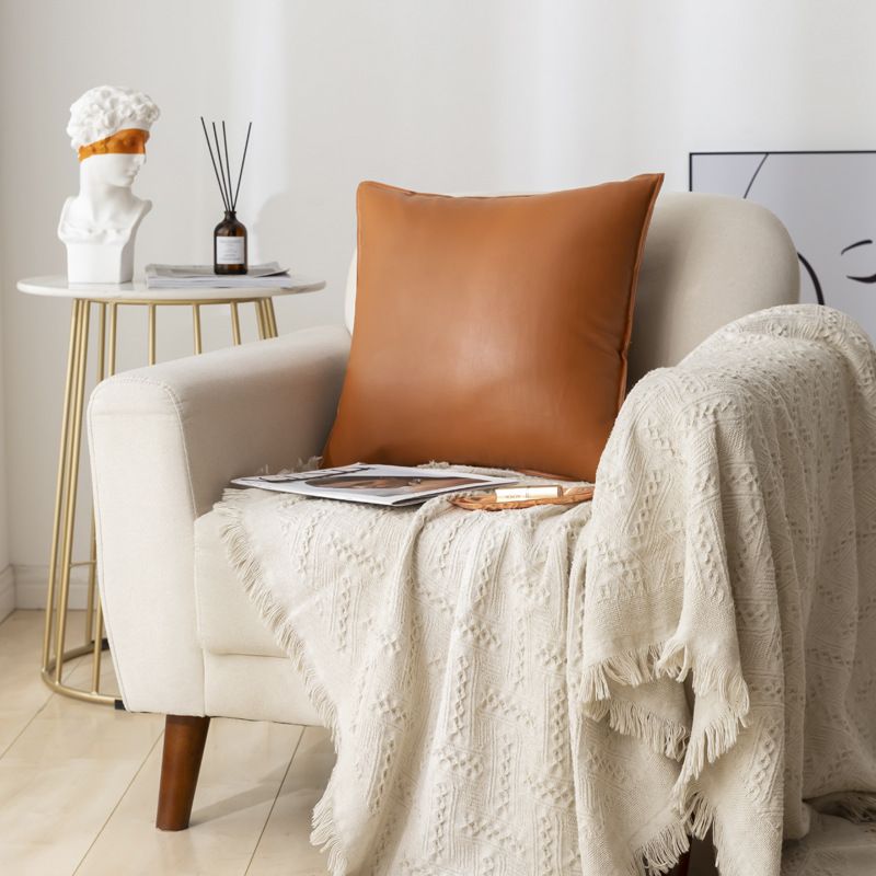 Fodera per cuscino in pelle PU, per auto e divano, moderna, per la decorazione della casa, senza imbottitura_voghion.com