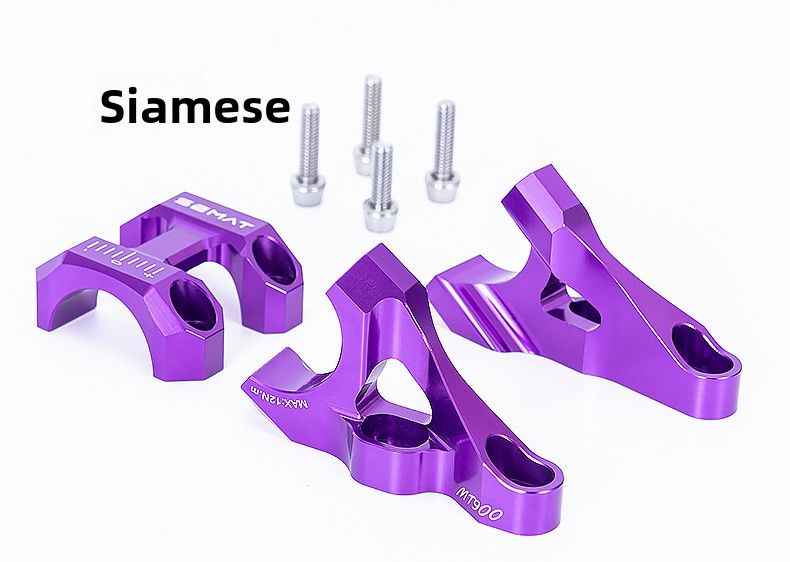 SEMAT Downhill-Mountainbike-Doppelschulter-Vorderradgabel, weiches Heck, Aluminiumlegierung, hochfester geteilter Vorbau_voghion.com