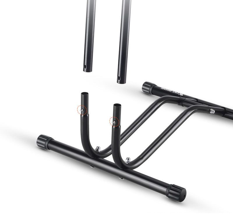 Support de réparation de sol multifonctionnel insérable pour présentoir de stationnement pour vélos d'intérieur réglable Xiqizhe_voghion.com