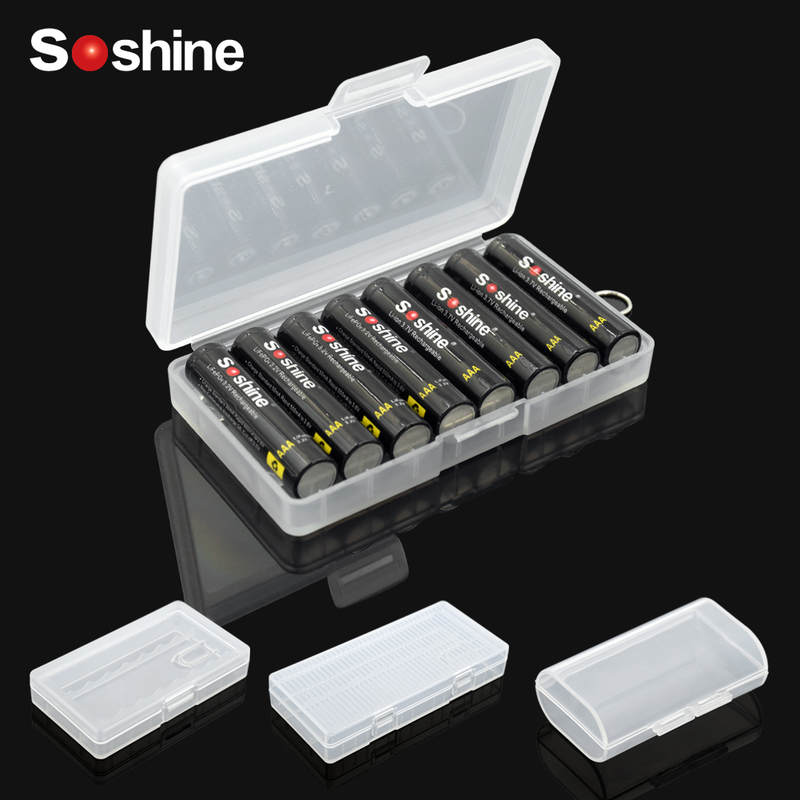 2 4 8 Slots Hard Plastic Battery Storage Boxes Case AA AAA Battery Holder Container Box With Clips For 2 4 8x AA/AAA Batteries_voghion.com