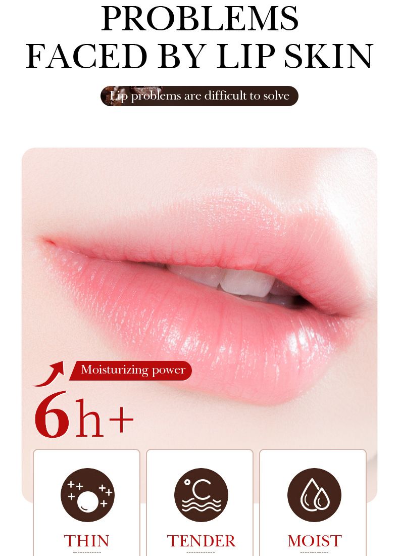 SADOER Coffee Moisturizing Lip Mask (New) 5.8g Care Lip Fading Lip Pattern Moisturizing Moisturizing Lip Mask_voghion.com