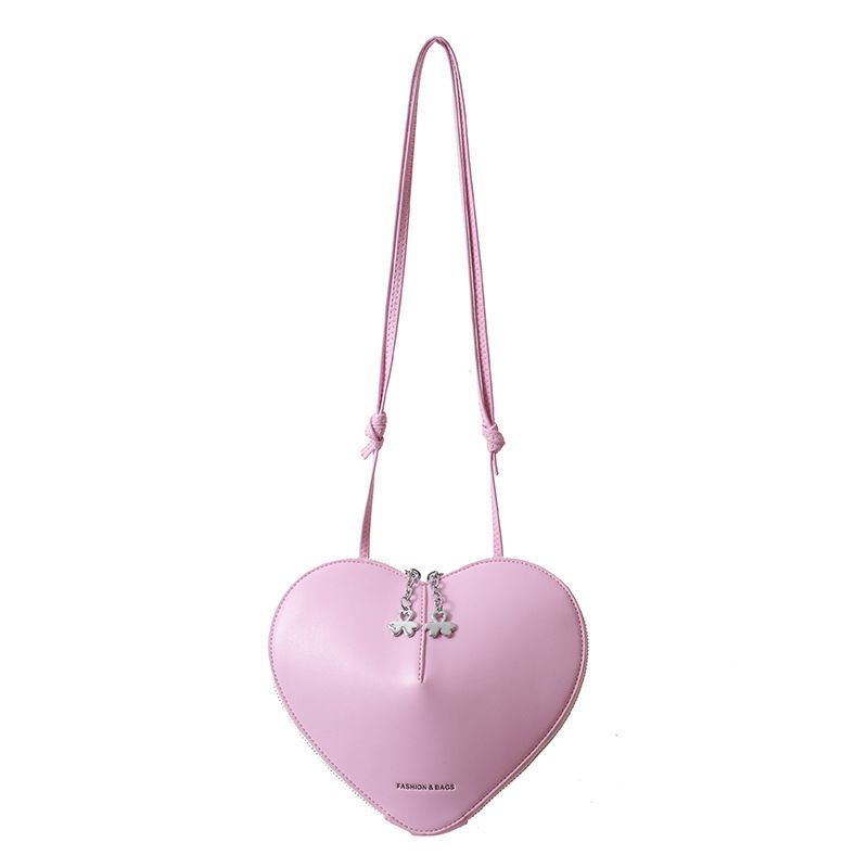 Borsa a tracolla versatile alla moda a forma di cuore per il 2024, nuova e carina borsa a tracolla di nicchia con personalità Melad, alla moda per le donne_voghion.com