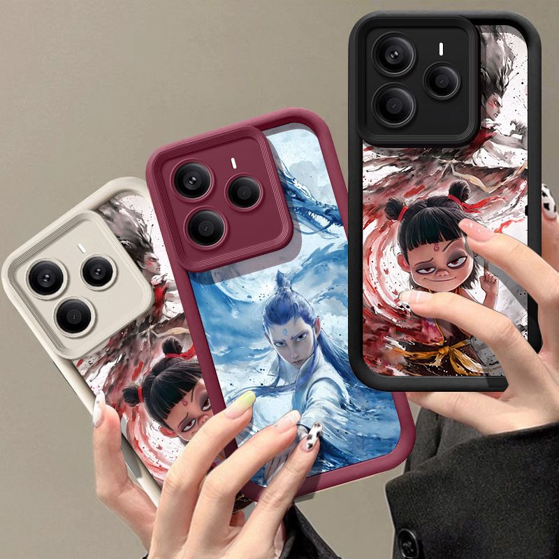 Nezha Aobing Print TPU Case For Xiaomi Redmi Note 14 4G 13 Pro Plus Note 12 14 Pro 5G Poco F6 X6 X7 X5 13T 14T Pro Phone Cover_voghion.com