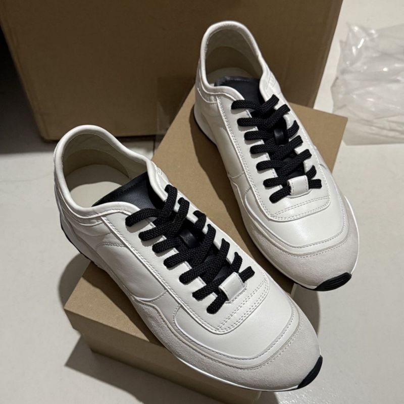 Cowhide Version~ Round Toe Lace-up German Training Genuine Leather Sports Casual Versatile Forrest Gump Flat Runnin_voghion.com