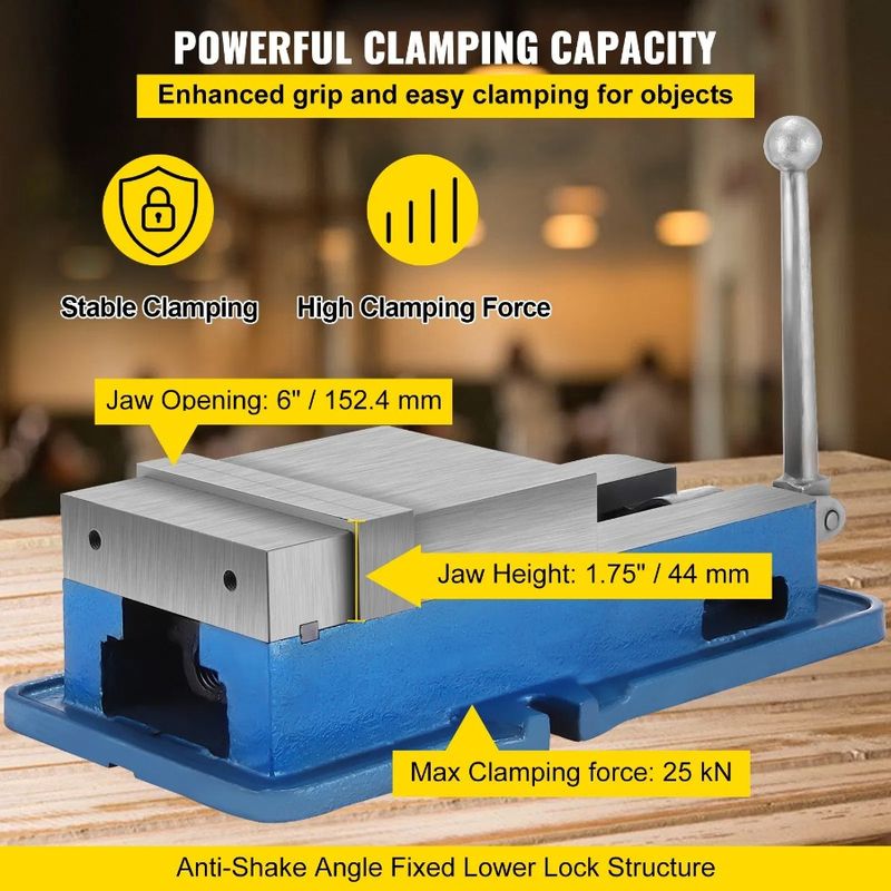 Inch Inch Press Down Drill Clamp Milling Milling 6 Clamp Vice 6 ACCU Drilling Width Bench Vise Jaw Machine Precision Lock Vise_voghion.com