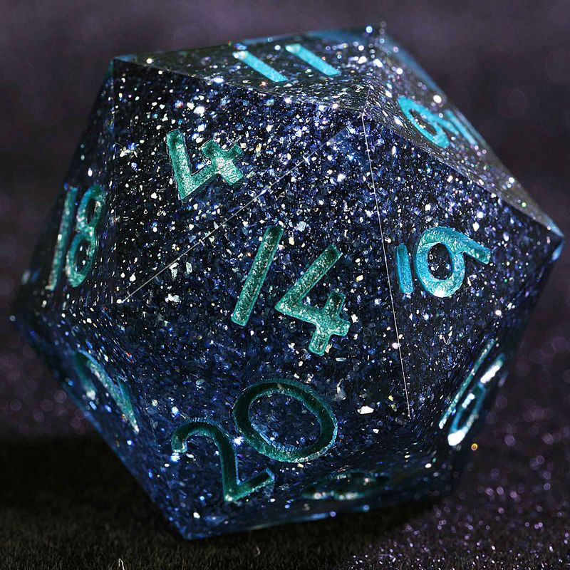 9 Polyhedral Resin D And D Dice Sets Voidstar Nebula For Dungeons Dragons RPG_voghion.com