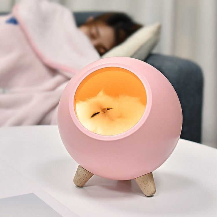Cross-Border Kleintierhaus mit Nachtlicht, USB-wiederaufladbar, Atmosphärenbeleuchtung, Bluetooth-Lautsprecher, LED-Nachttischleuchte für Kinderzimmer_voghion.com