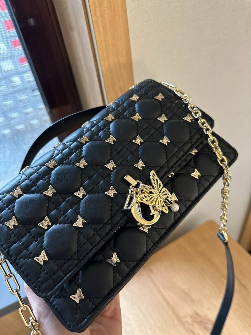 Echtes Leder Luxus Original High-End-Damentasche Perlenhandtasche Neues Produkt Schaffell Hand-/Crossbody Größe: 24 7 *_voghion.com