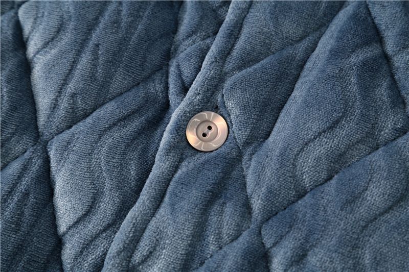 Muška odjeća, pidžama od koraljnog flisa, jesenski i zimski stil, troslojna prošivena, zadebljana i baršunasta, topla flanelska muška kućna odjeća, odijelo_voghion.com