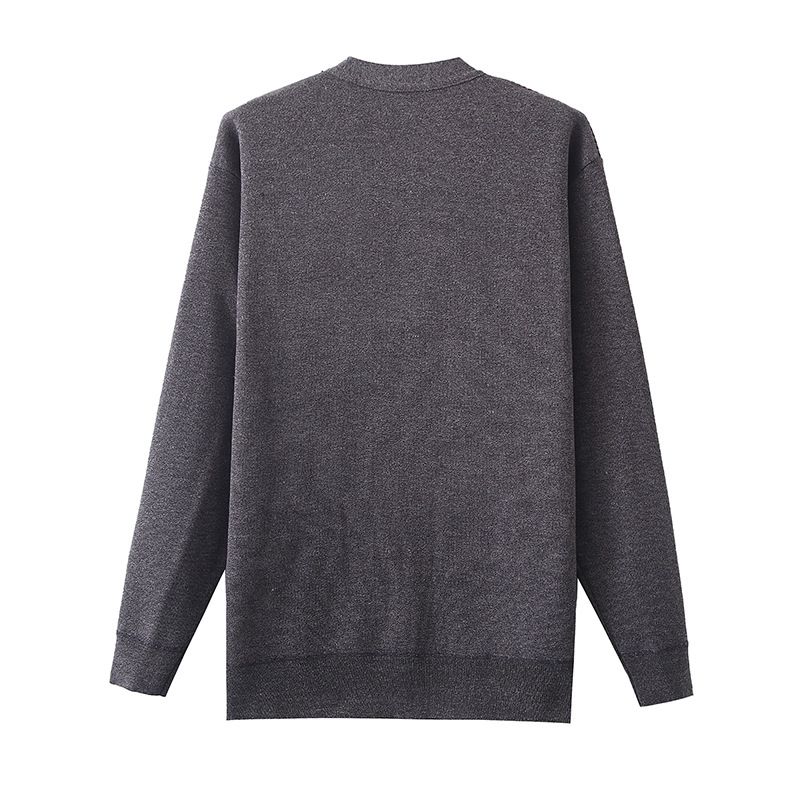 Men's Clothing A generation of middle-aged and elderly men's cardigan plus velvet j padded long sleeve sweater cardigan coat grandpa outfit_voghion.com