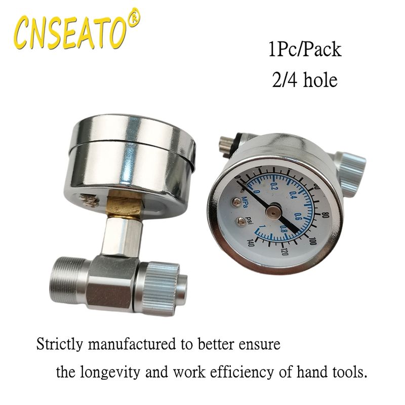 Tandheelkundige Turbine Drukmeter Test Hoge Lage Snelheid Handstuk Lucht Tandheelkunde Manometer Meter 2 4 Gaten Lab Stoel Unit_voghion.com