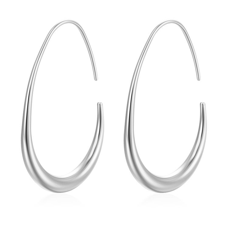 Orecchini da donna alla moda, eleganti e alla moda, con ganci in acciaio inossidabile a forma di uovo, stile europeo e americano_voghion.com