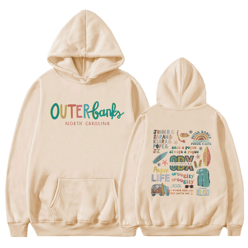 TV Series Pogue Life Paradise on Earth Outer Banks OBX Hoodie Men Women Casual Hoodies Oversized Fleece Sweatshirt_voghion.com