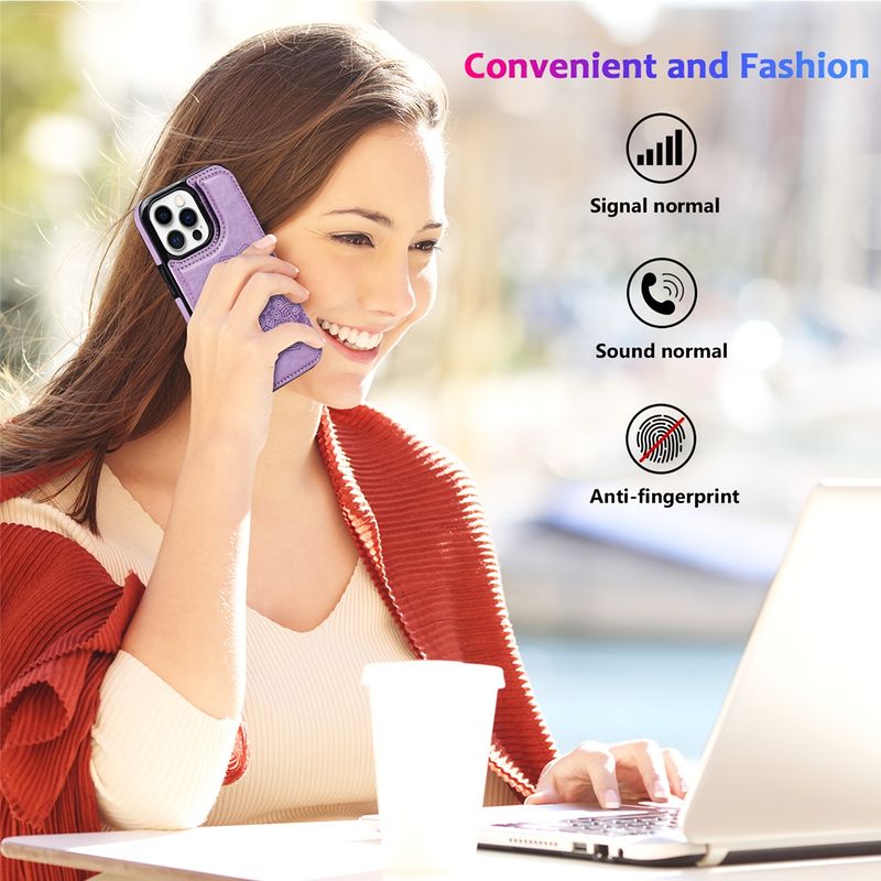 Étui en cuir gaufré pour iPhone 14, 13, 12, 11 Pro, XS, X Max, XR, 8, 7 Plus, SE 2020, 2022, coque antichoc de luxe_voghion.com