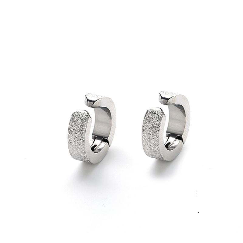 Clip Earrings Titanium Steel Ear Clip Fashion Punk Earrings Without Piercings For Women High End Versatile Ear Bone Clip Simple Earrings_voghion.com