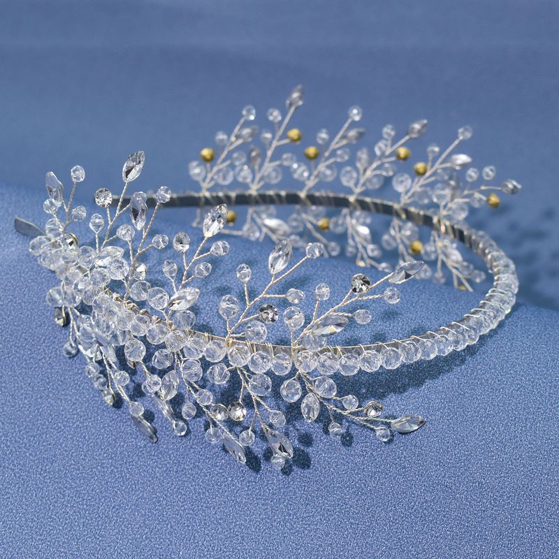 Copricapi da sposa, cerchietti con perline di cristallo pressate, cerchietti con strass fatti a mano, corone per capelli, accessori per capelli da abito_voghion.com