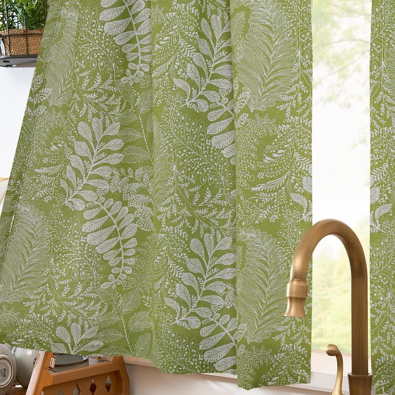 Vorhänge mit Druck, Stangendurchführung, kurze Vorhänge, Verdunkelungsvorhänge, Sonnenschutz-Trennvorhänge für die Küche_voghion.com