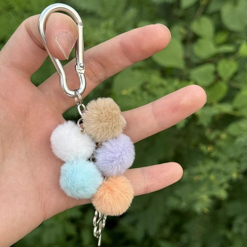 Original Handmade Plush Colorful Multi Element High Value Niche Keychain Doll Pendant Bag Hanging Chain_voghion.com