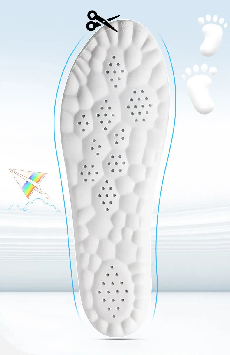 Plantillas ortopédicas transpirables de látex suave, zapatillas deportivas con absorción de impacto, almohadilla para correr, plantilla soporte arco para hombres y mujeres_voghion.com
