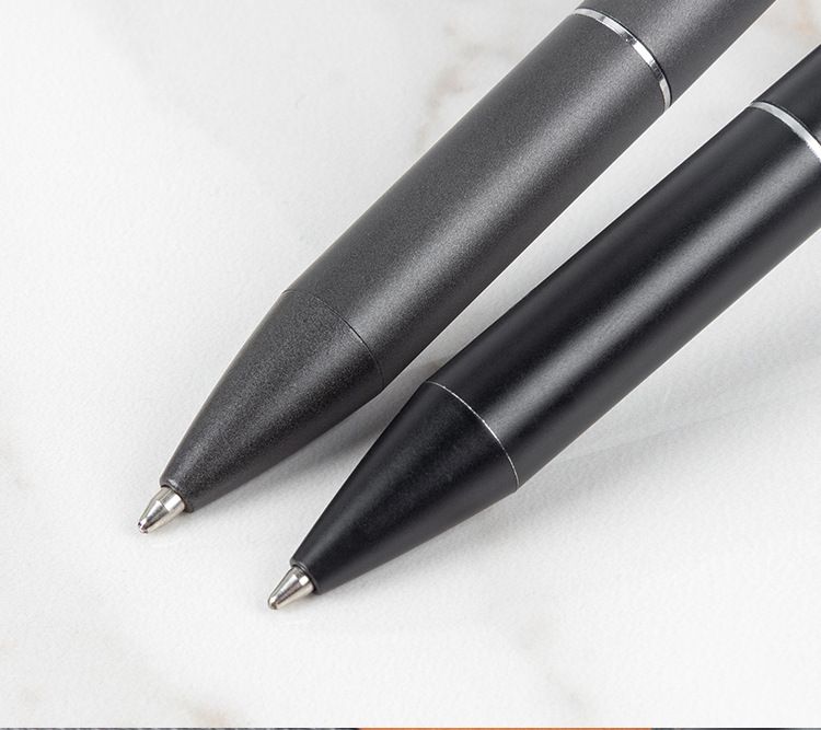 Caneta esferográfica fosca com logotipo personalizado, toque pesado, hotel, escritório, publicidade, presente de metal, caneta atômica personalizada_voghion.com