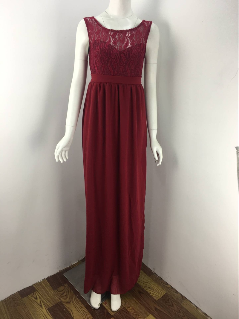 Abito da donna in pizzo a maniche lunghe secondo le donne incinte sexy strascico allentato tuta senza maniche abito premaman abito da sposa abito da sera_voghion.com