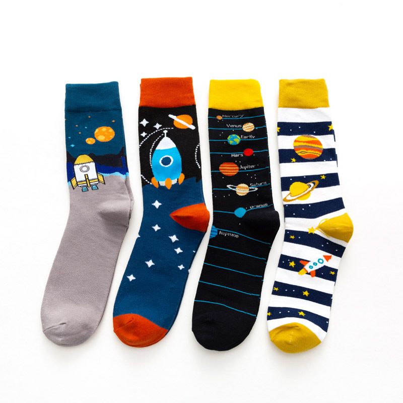 2025d Autumn Winter New Plus Size Happy Mid-High Tube Trendy Skateboard Men's Socks_voghion.com