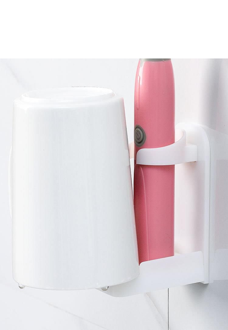 Holder Bathroom Rack Wall-Mounted No-Drill Suction Electric Toothbrush Stand_voghion.com