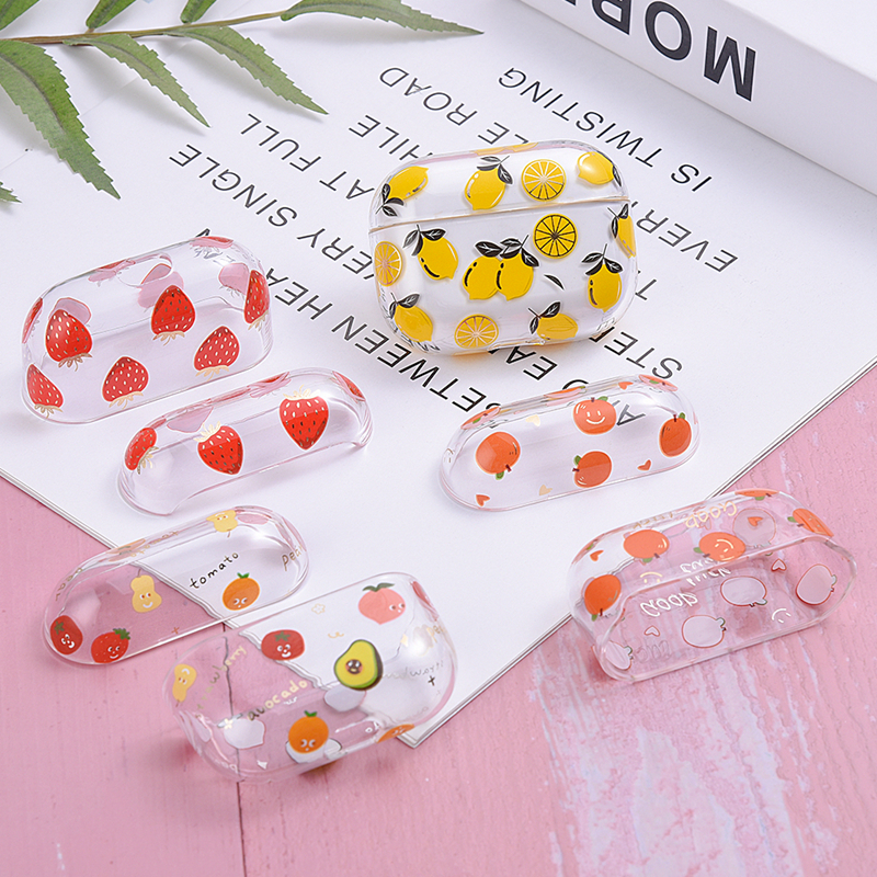 Za Airpods Pro 2 Gen 2022, prozirna tvrda PC maska za slušalice s uzorkom voća, za Apple Air Pod 3 Pro 1_voghion.com