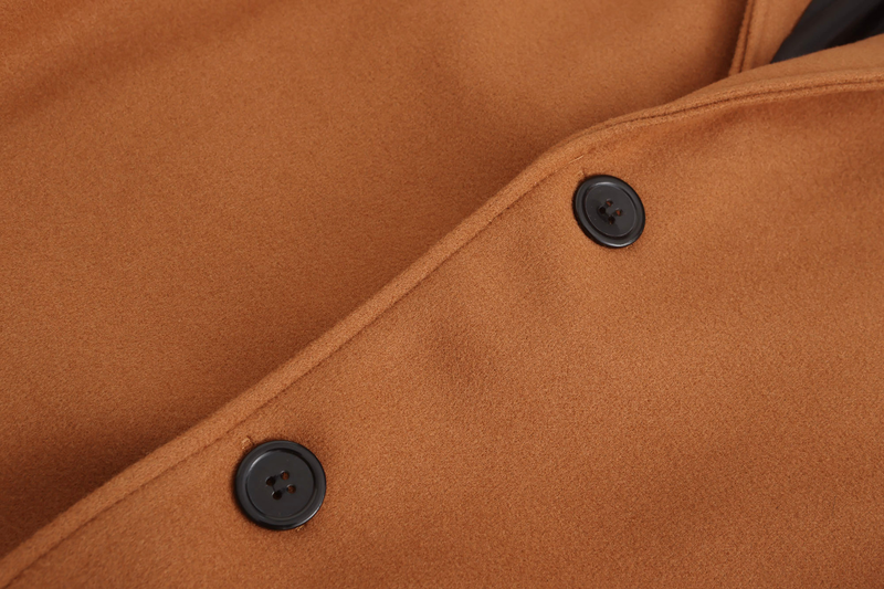 Abito da uomo casual europeo e americano Autunno Nuova tendenza Cappotto di lana aderente tinta unita da uomo_voghion.com