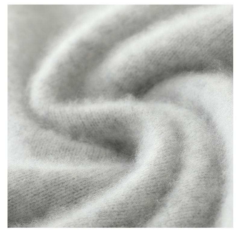 Herrenbekleidung Herrenpullover aus 100 % Wolle, weicher und atmungsaktiver Strickpullover, Rundhals- und Stehkragenoptionen, warme Freizeitkleidung für den Winter, klassische Volltonfarben_voghion.com