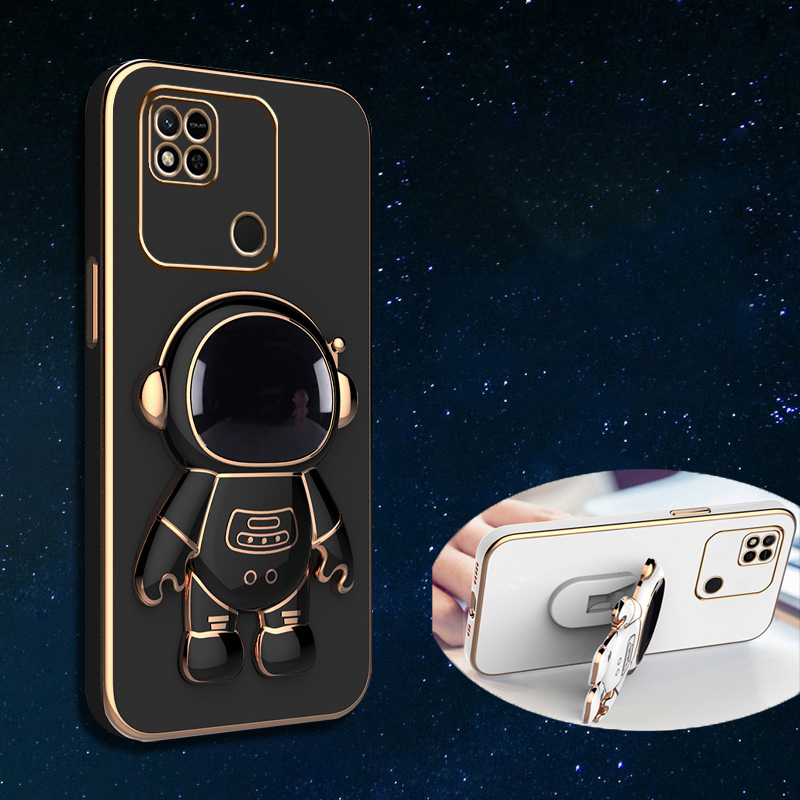 Luxury Astronaut Kickstand Case For Xiaomi Redmi 10C A1 A2 Plus 12C K60 Pro 10A 10 9T 9C 9A 9 8A 8 K50 K40 Shockproof Soft Cover_voghion.com