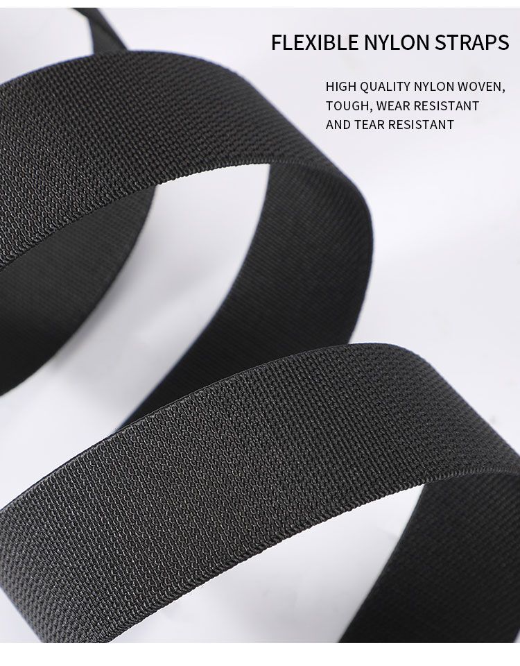 HOT New Stretch For Men and Women Hard Alloy Quick Release Buckle Strong Real Nylon Unisex Elastic Overalls Work Belt_voghion.com