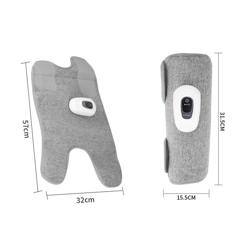 Massaggiatore elettrico wireless a compressione per gambe con vibrazione a 3 modalità, massaggio a pressione d'aria per i piedi_voghion.com