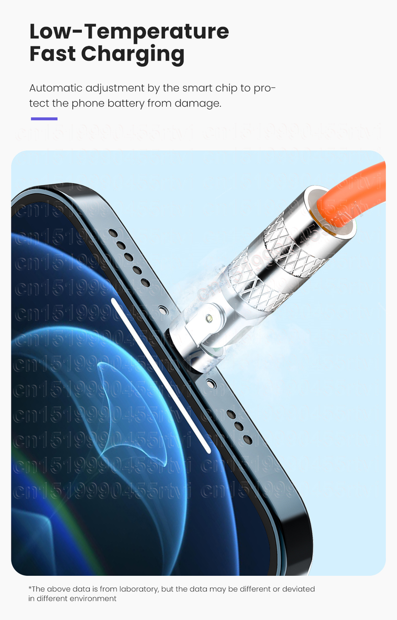 Câble USB C rotatif 180 PD 20W, pour iPhone 14 13 12 11 Pro Max, téléphone portable d'origine, charge rapide, USB Type C vers_voghion.com
