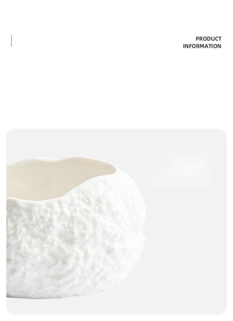 Rock Pattern Egg-shaped Hotel Restaurant High-end Dessert Creative Specialty Molecular Cuisine Artistic Dish Small Bowl_voghion.com