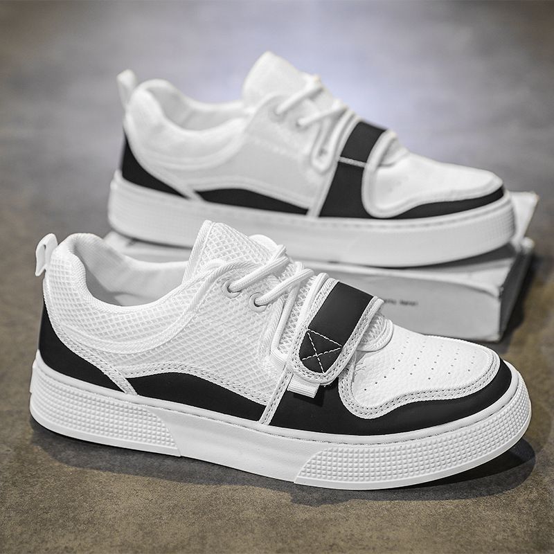 Herren 2025 Neuer Trend Weiche Sohle Sporthöhenerhöhung Casual Board Für Teenager Vielseitige Weiße Trendschuhe_voghion.com