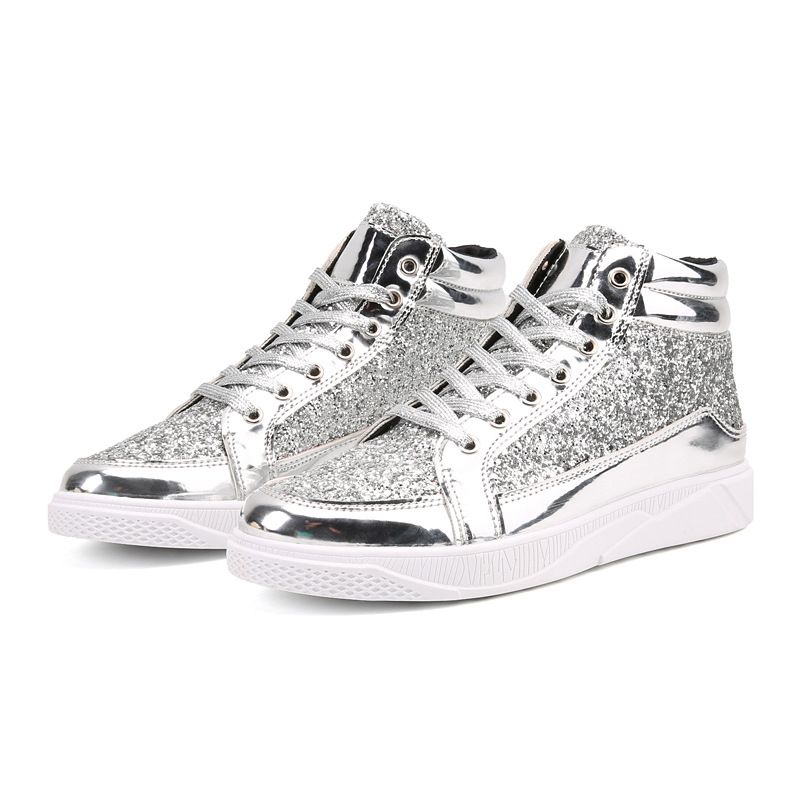 Stivali alti da uomo in pelle, taglia grande, lucidi, stile Martin, casual, stile stage, dorati_voghion.com